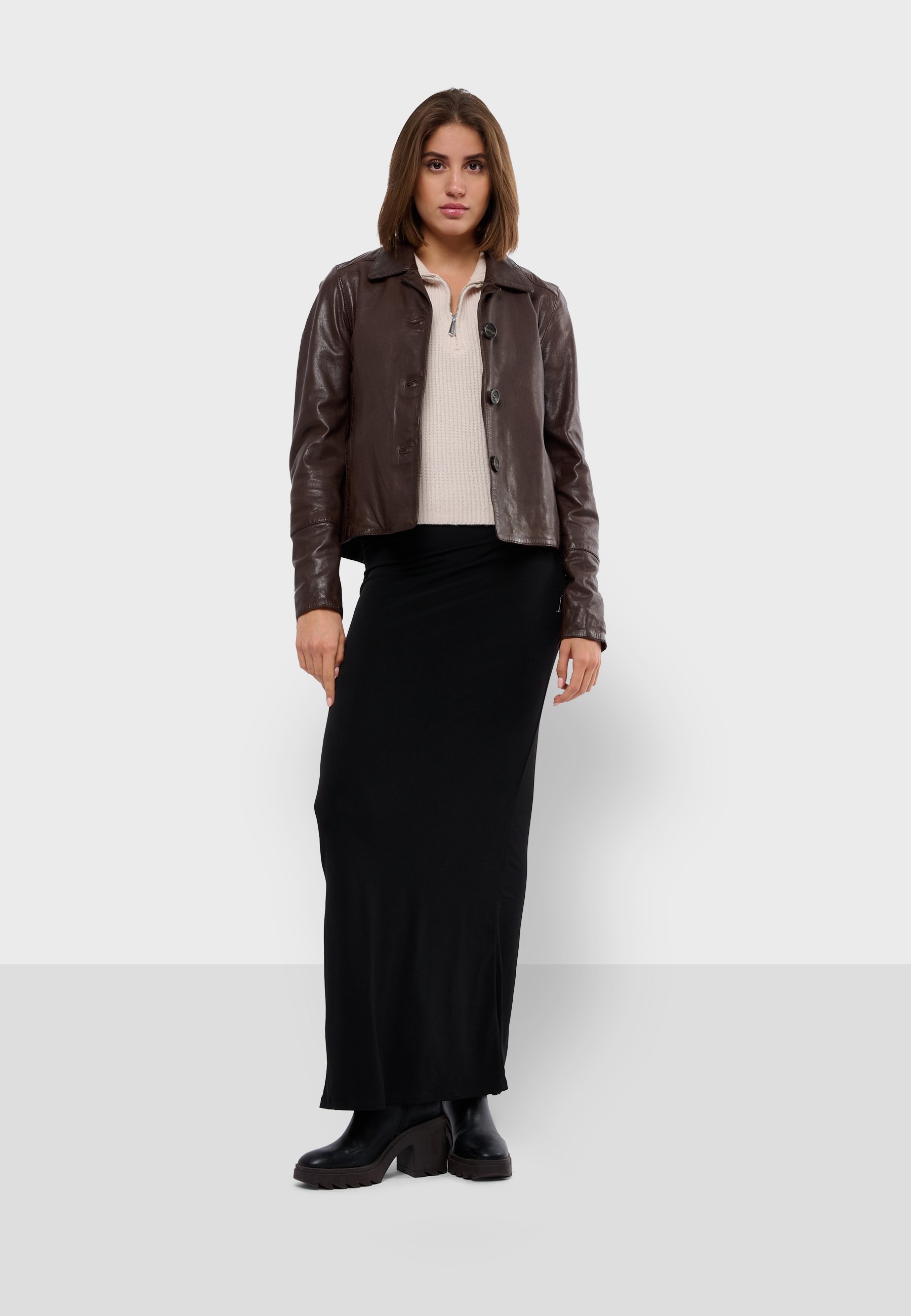 Oakwood LEXIA - Leren jas - chocolade