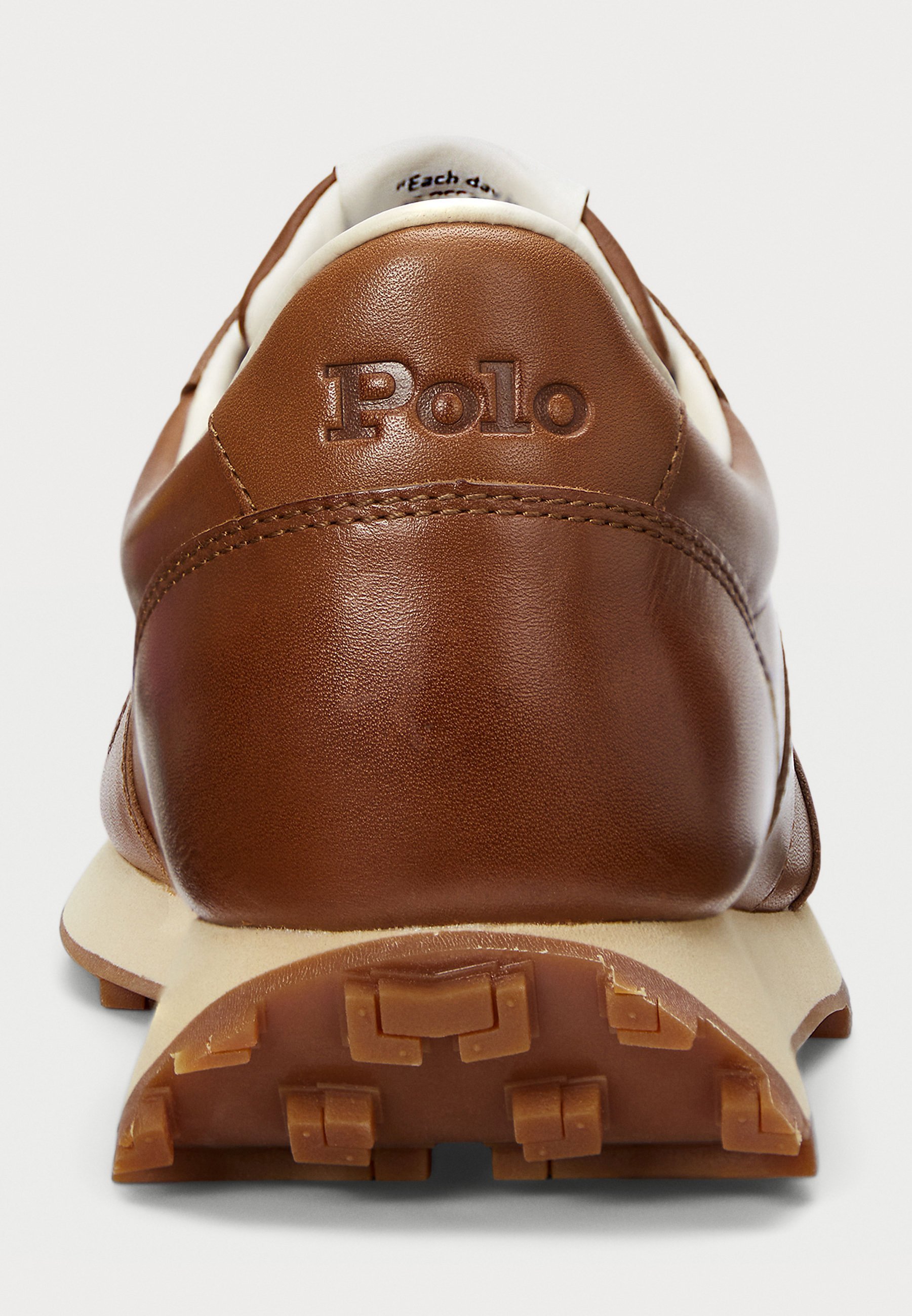 Polo Ralph Lauren PRL TRAIL 125 leren sneaker - Sneakers - lichtroodbruin