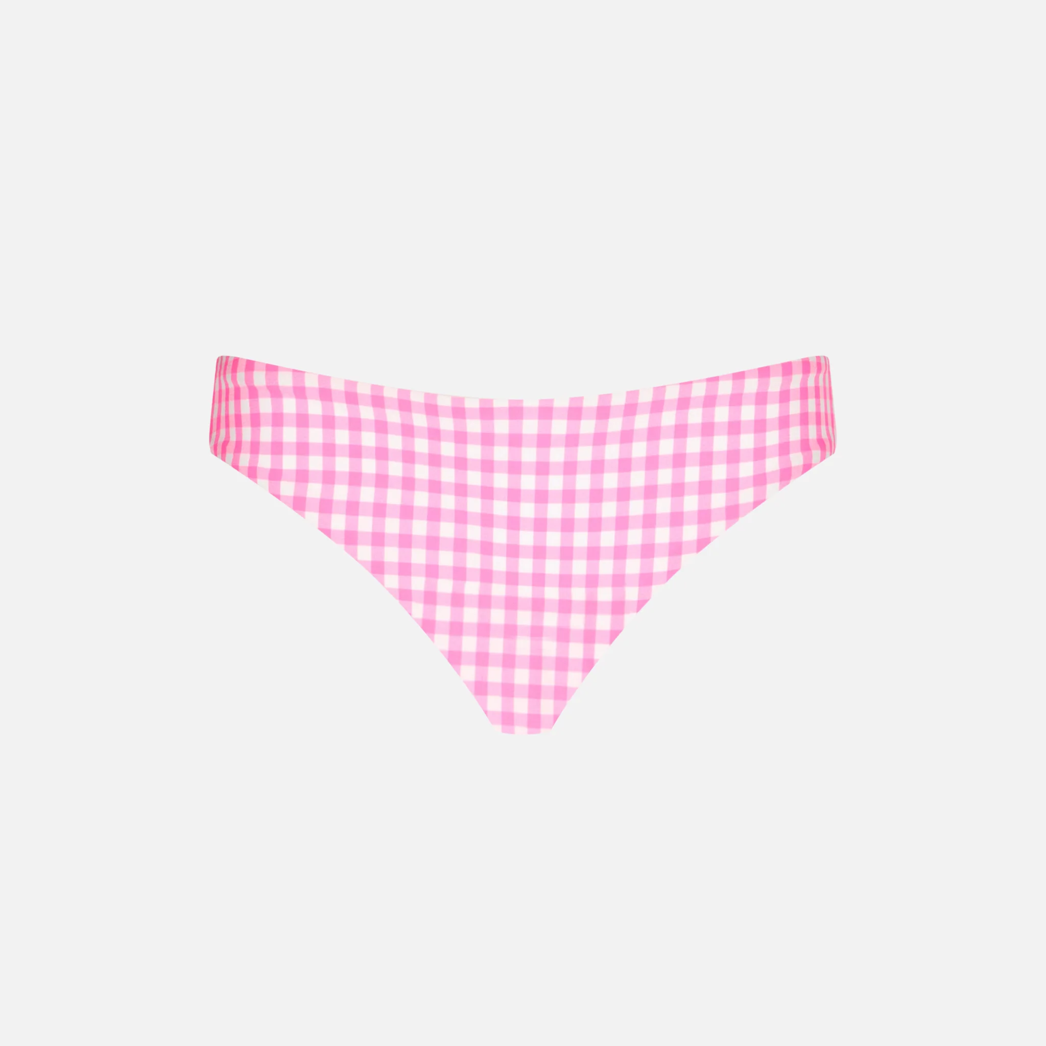 Meisjeszwembroekje met wit en roze ruitjesprint