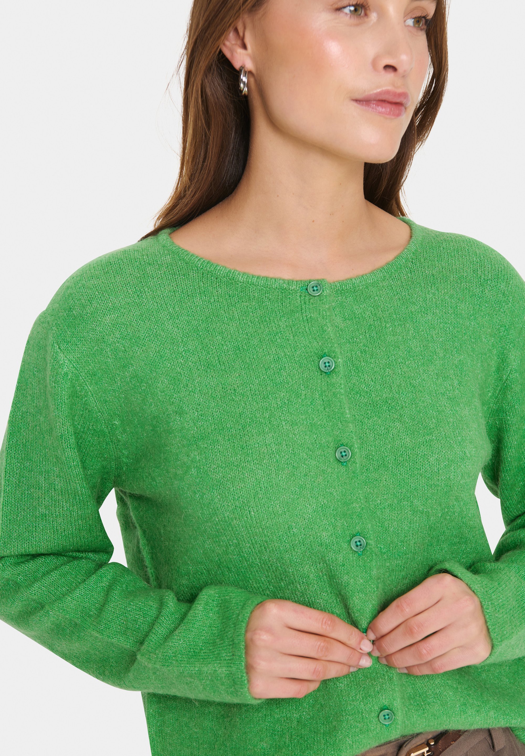 Saint Tropez LARNA - Cardigan - greenbriar