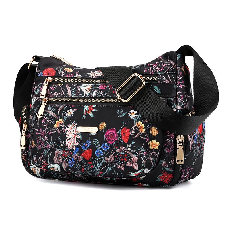 Sacs à main Oxford pour femmes, style champêtre fleuri, sacs bandoulière, sacs messager, sacs à main en fil de fer
