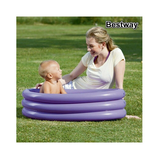 Piscine gonflable ovale Bestway 51034 pour bébés, enfants et filles, 29 L, 91 x 66 x 25 cm