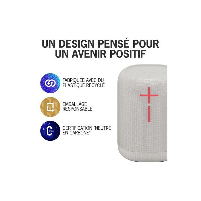 Ultimate Ears EPICBOOM Wireless Speaker, Portable Wireless Bluetooth Speaker, Waterproof, White