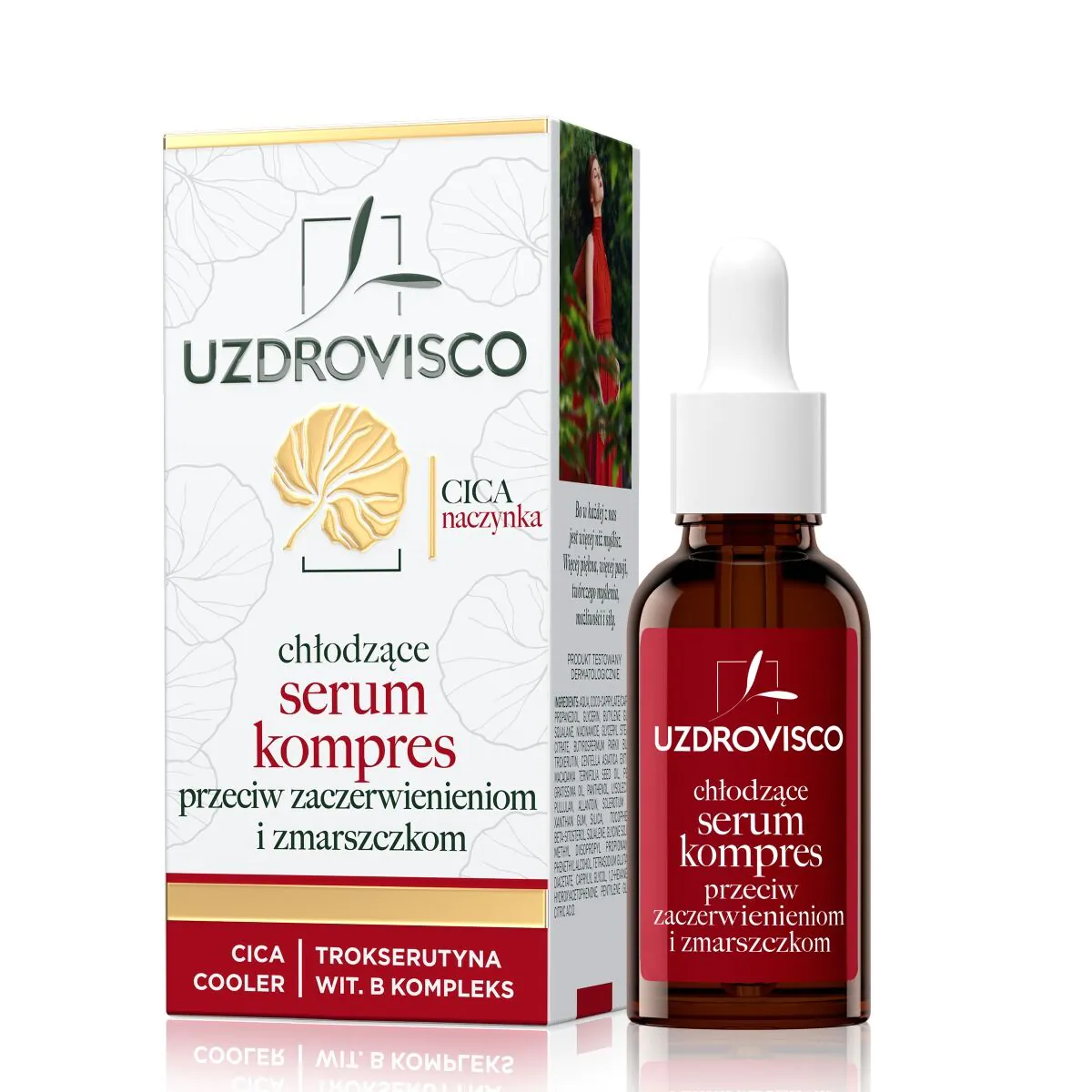 Uzdrovisco Cica Naczynka Chłodzące serum-kompres przeciw zaczerwienieniom na dzień i na noc 30ml