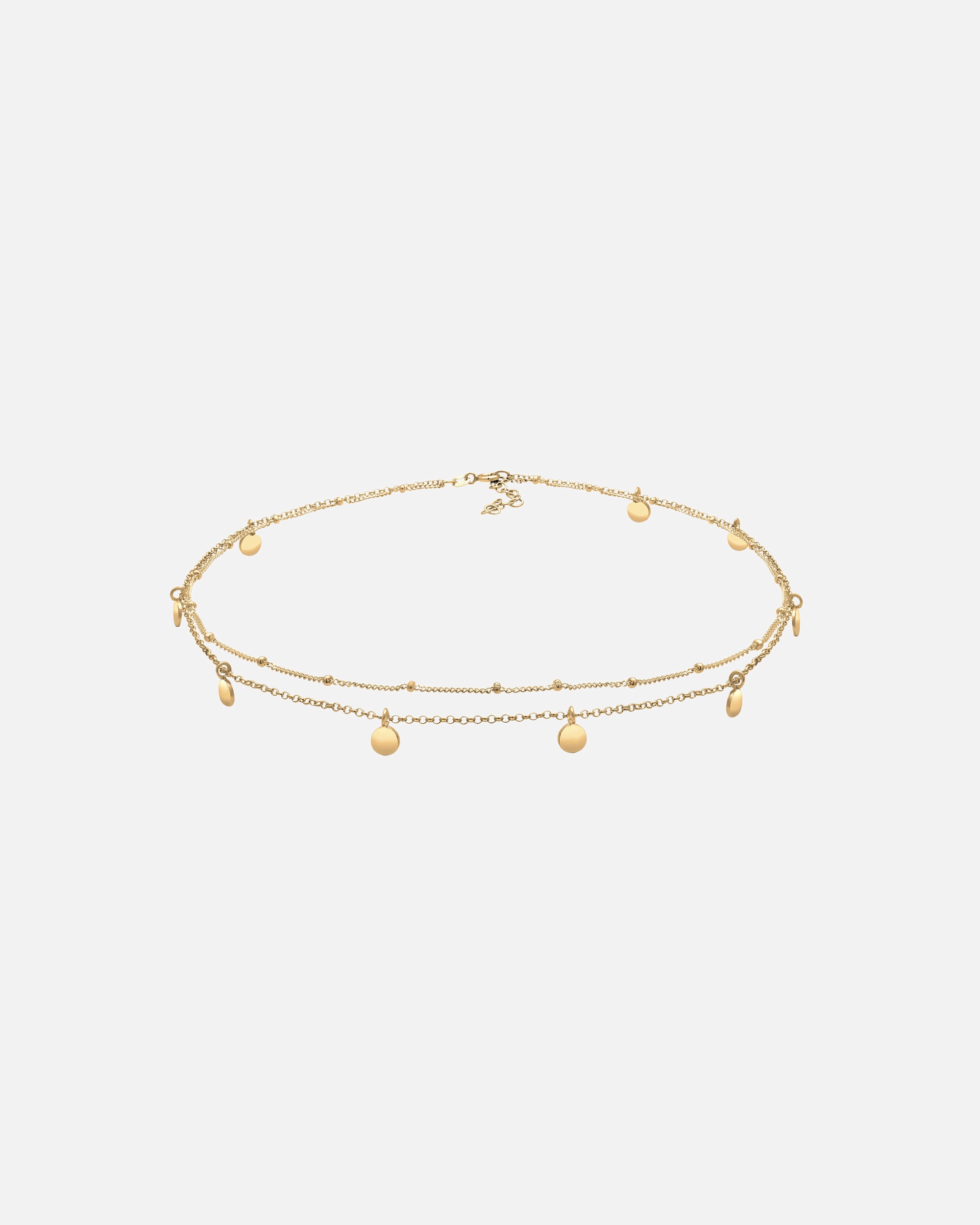 Elli Femme Choker Boule Couches Look Plaquette en Argent Sterling 925