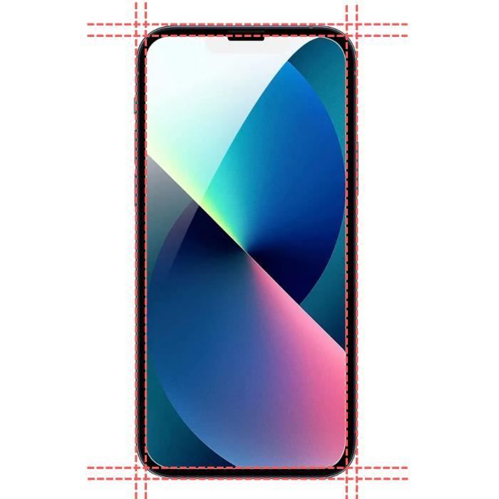 Tempered Glass Screen Protectors - Phonillico® - iPhone 14 - Pack of 2 - Scratch Resistant - Screen Protector