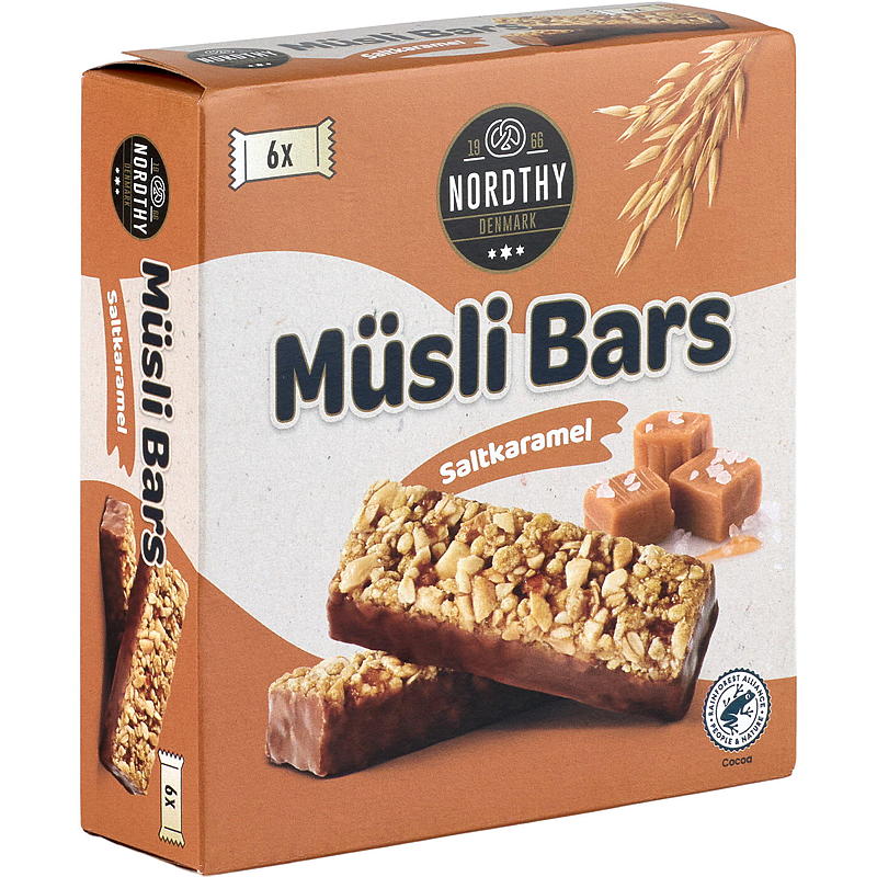 Müslibar 6-pakning Saltet karamell