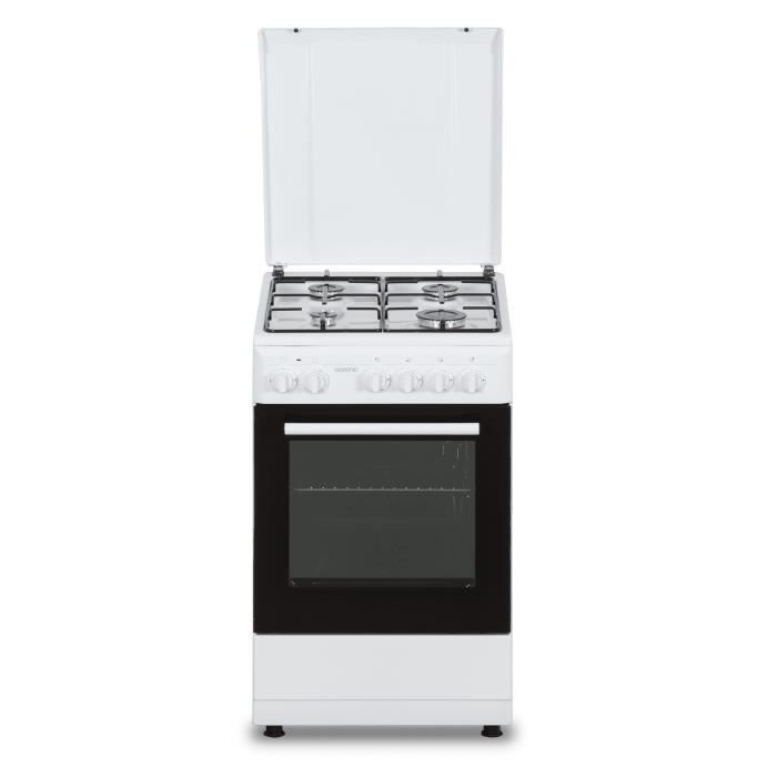 Cocina de gas OCEANIC OCEACG50GW - 4 quemadores - 49,8 x 61 x 86 cm - Blanca