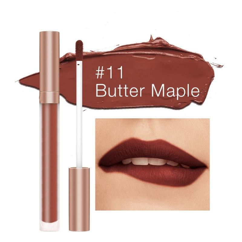 Brillo labial mate, labial líquido, ligero, tinte labial de larga duración, cosméticos resistentes al agua, 12 colores, maquillaje para labios TSLM1