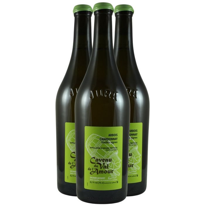 Caveau du Val de l'Amour Côtes du Jura Chardonnay 2021 - Vin Blanc du Jura (3x75cl)