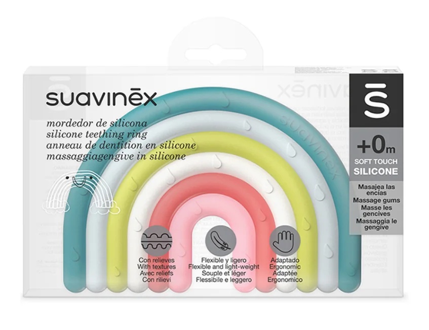 SUAVINEX Suavinex glodalica za nicanje zubića Korak 1 + 0 mjeseci Dugina glodalica