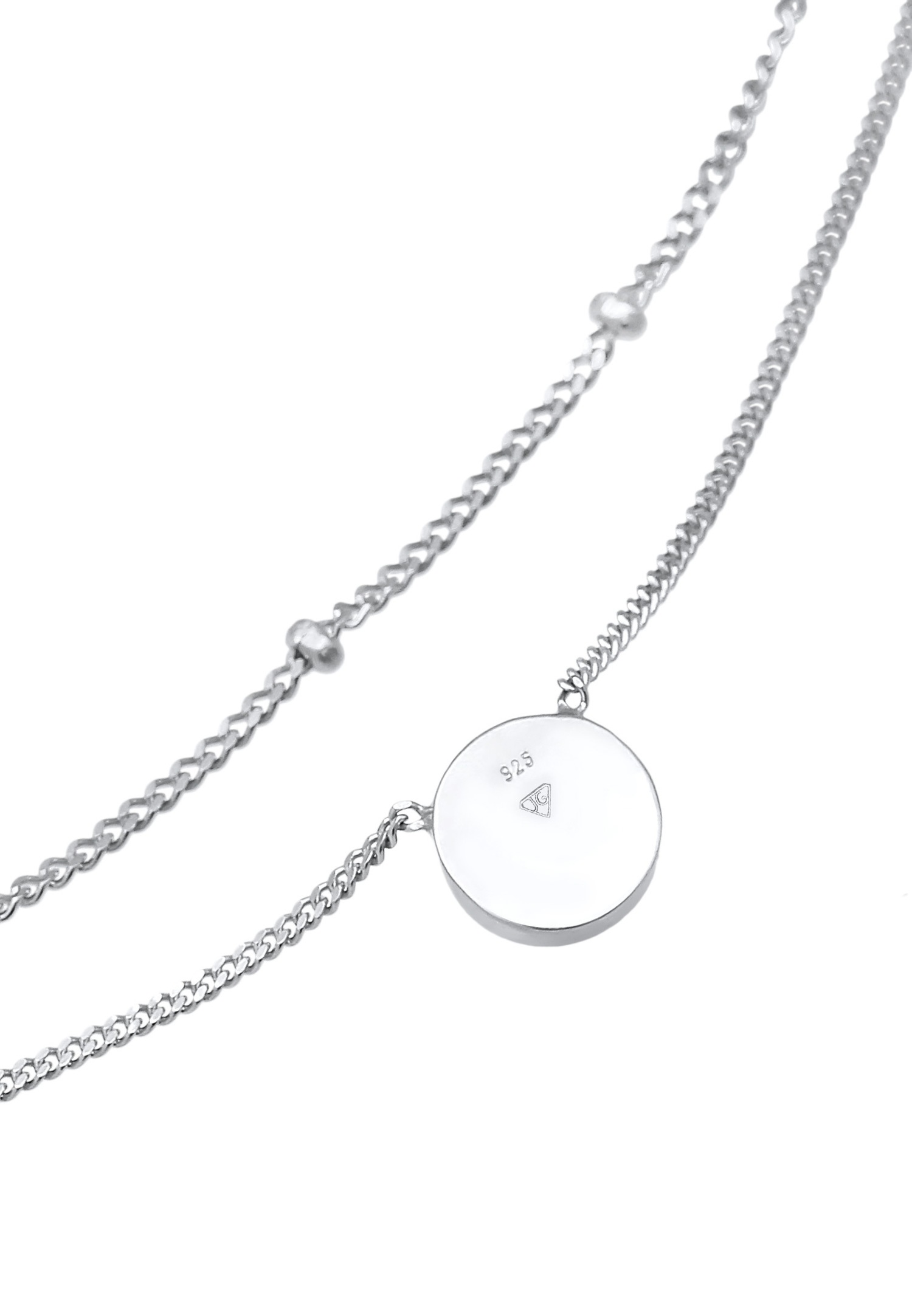 Elli PREMIUM Elli PREMIUM Collier Femmes Choker couches boules avec agate en argent sterling 925