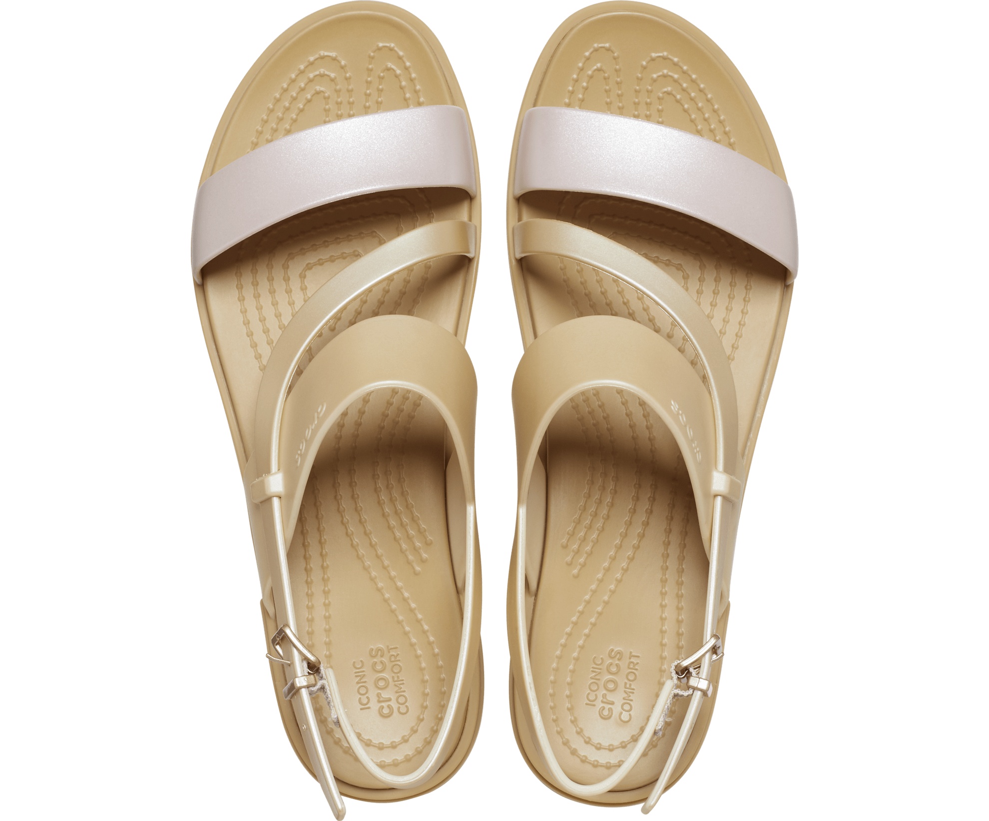 Crocs Tulum Shimmer Strappy Sandal W