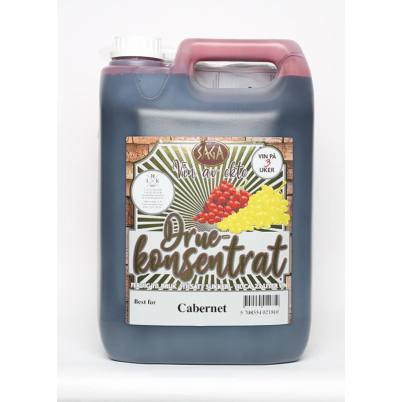 Saga Grape Concentrate Cabernet Sauvignon con azúcar
