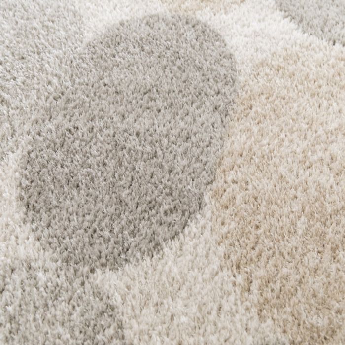 Tappeto morbido, design geometrico moderno, beige multicolore, 160x230