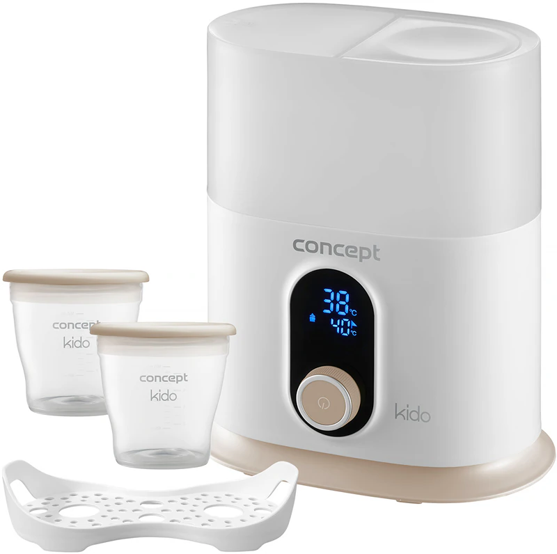 Aquecedor de mamadeiras duplo 3 em 1 Concept KIDO OL4010