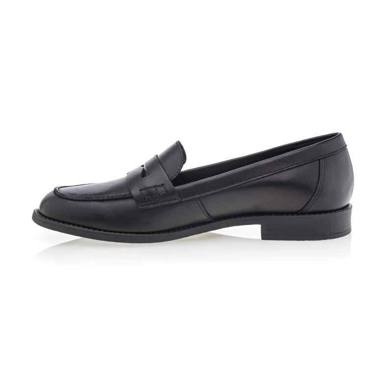 Schwarze Damen-Loafer/Bootsschuhe