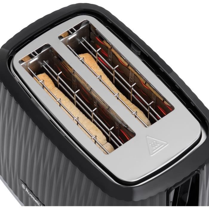 Tostadora - RUSSELL HOBBS - EDEN - 800 W - 2 ranuras - Negra