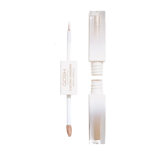 Gosh Eyeconic Shadows Matte and Metallic dwustronny cień w płynie 001 Basic B 2 x 1,5 ml