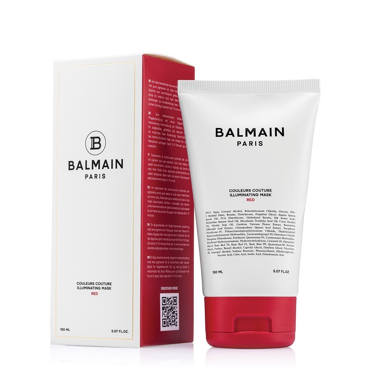 Balmain Hair Couture maska za kosu posvjetljujuća crvena maska - 150 ml