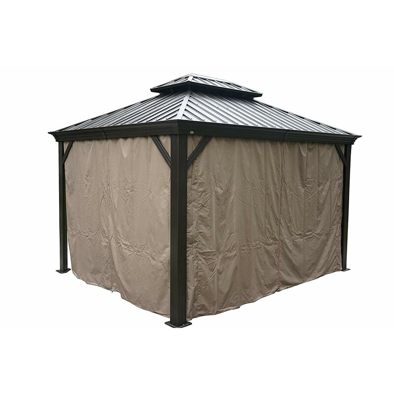 Dahlin Aluminium-Terrassenpavillon, 12 Fuß breit x 10 Fuß tief
