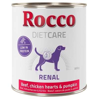 Rocco Diet Care Renal – Rindfleisch mit Hühnerherzen und Kürbis