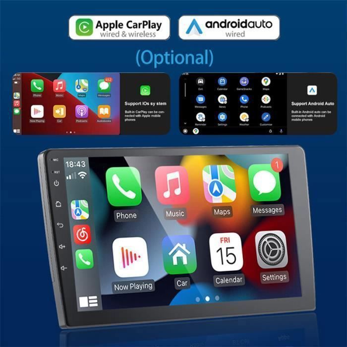 Gearelec 9-Zoll-Android-Autoradio für Peugeot 207 2006-2010 mit CarPlay, Android Auto, GPS-Navigation, BT, RDS, WiFi [2+32GB]