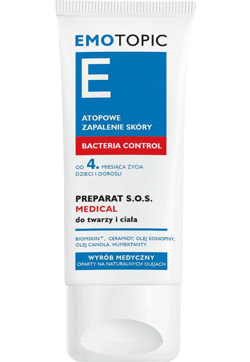 Emotopic Bacteria Control Medical Preparat SOS do twarzy i ciała