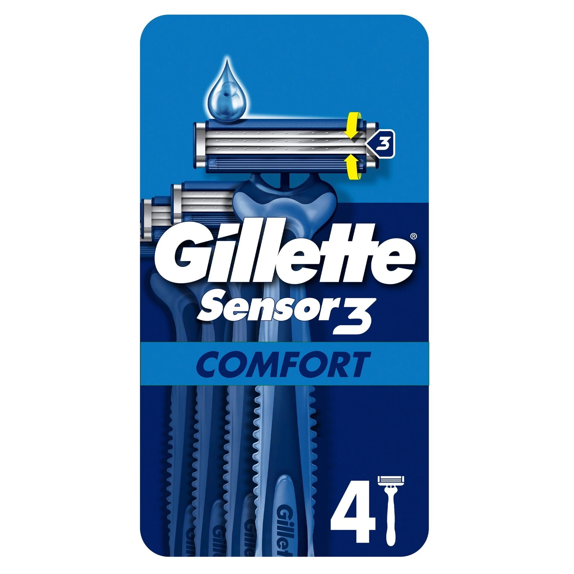 Aparate de ras de unică folosință Sensor3 Gillette Aparate de ras de unică folosință Sensor3 - Gillette