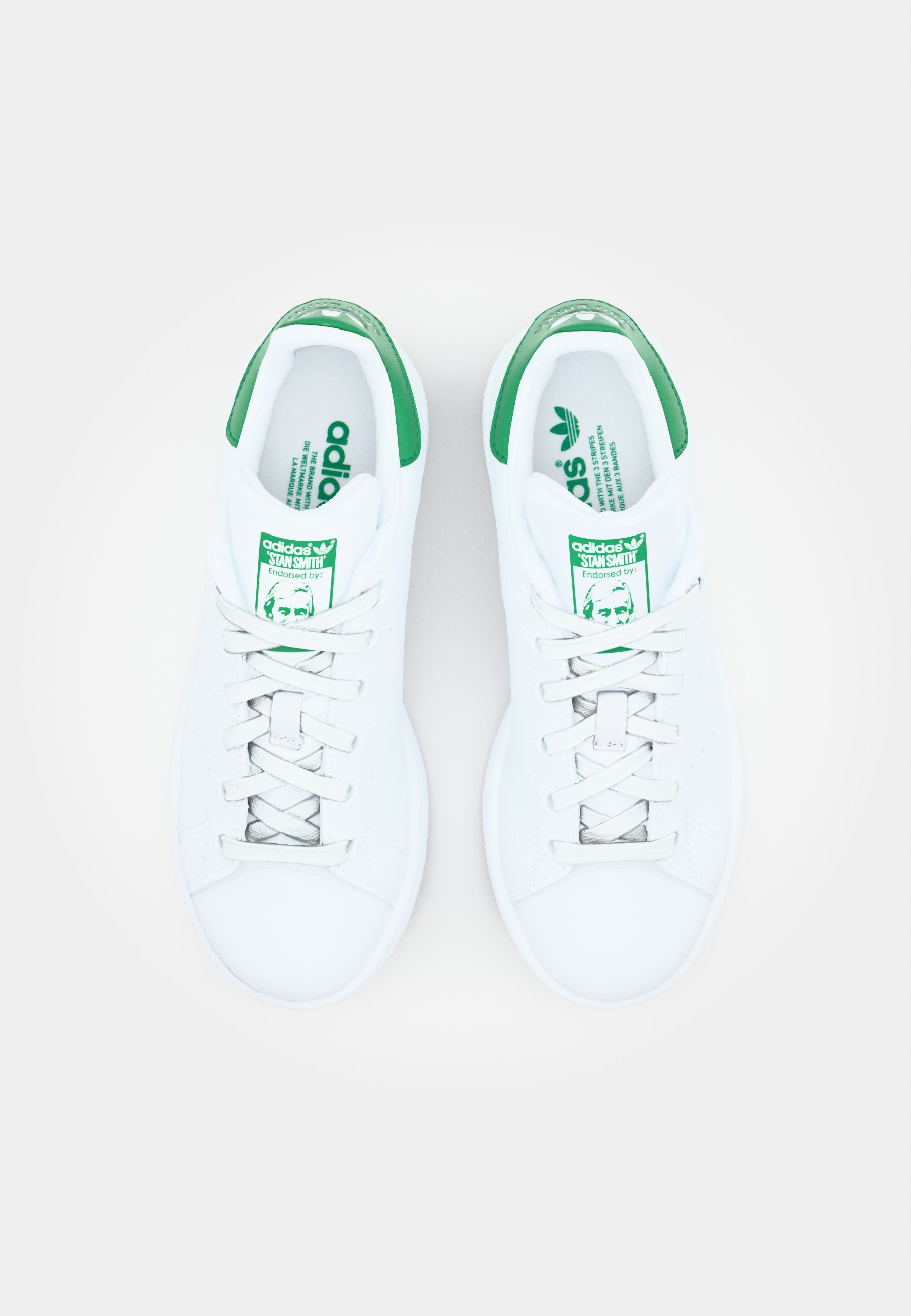 adidas Originals STAN SMITH UNISEX - Sneakers - schoenen wit/kernwit/groen