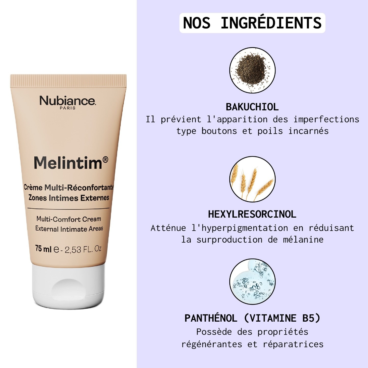 Nubiance Melintim® - Crème Multi-réconfortante Zones Intimes Externes