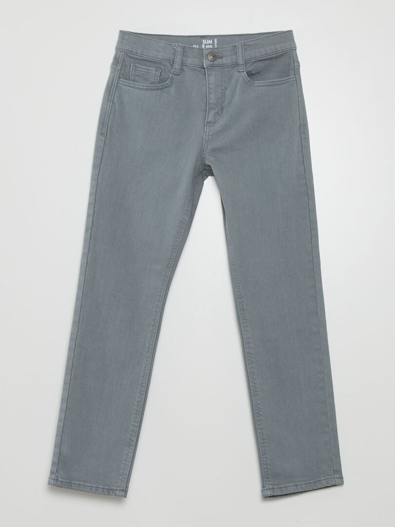 Slim fit jeans met 5 zakken - BLAUW