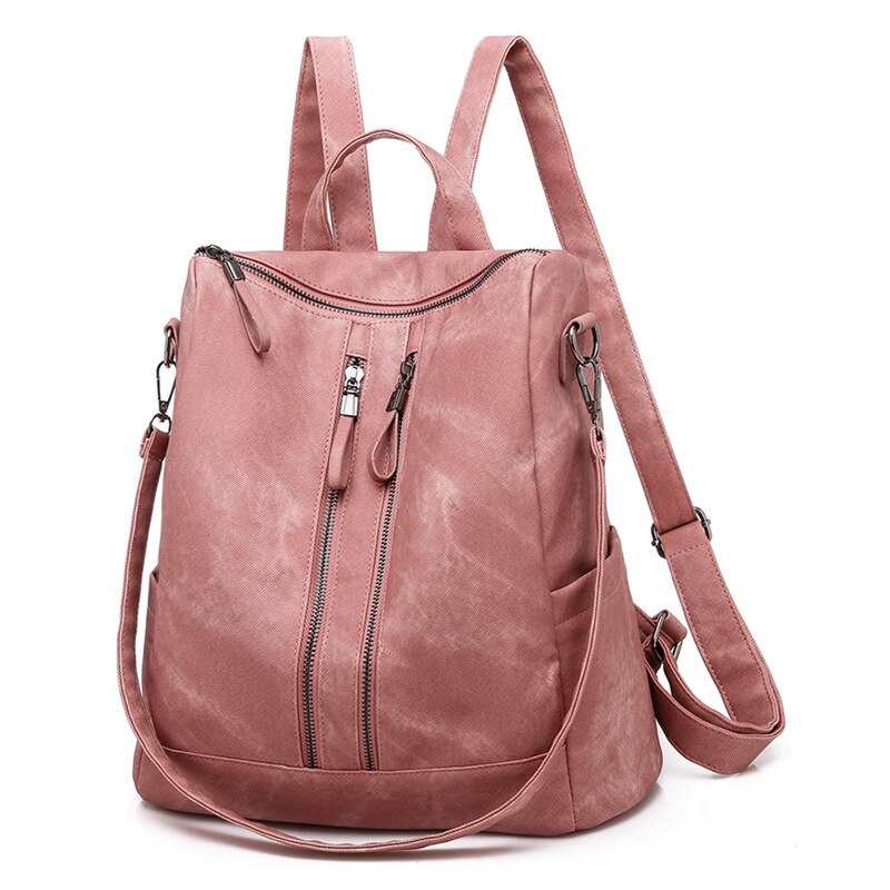 Sac à dos en cuir pour femme, sac bandoulière, sac à dos vintage, sac à dos de voyage pour l'école, les adolescentes et les filles, sac à dos pour femme, Mochila Feminina