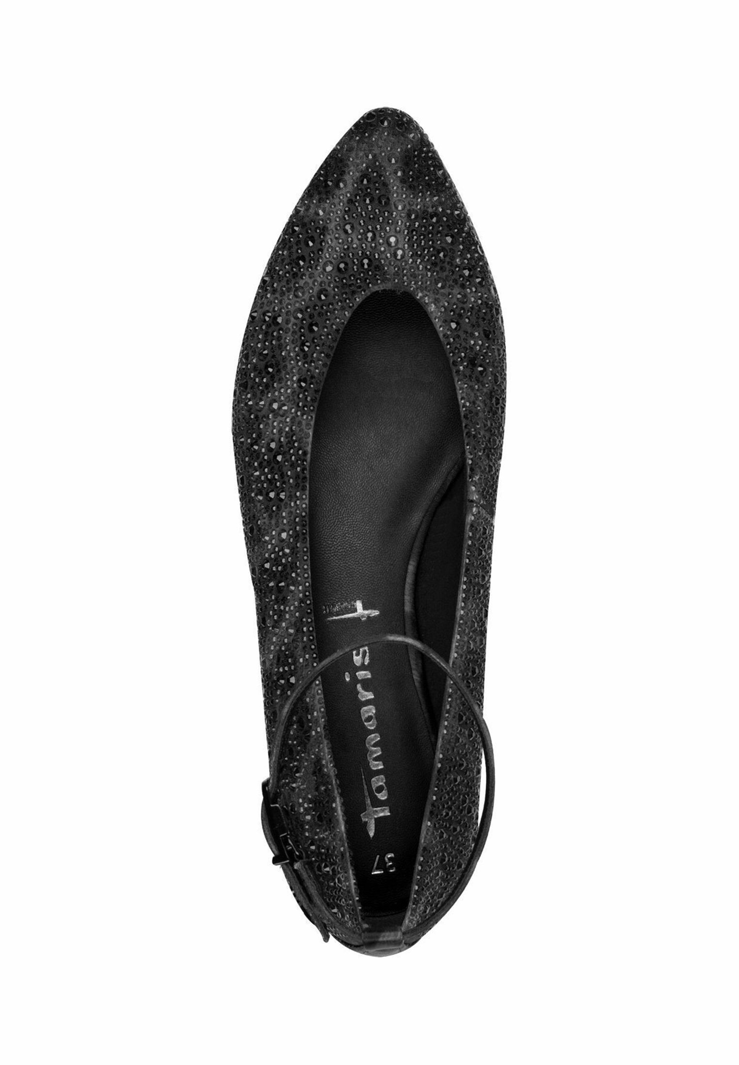 Ballerine Tamaris con cinturino alla caviglia - fantasia leopardata grigia