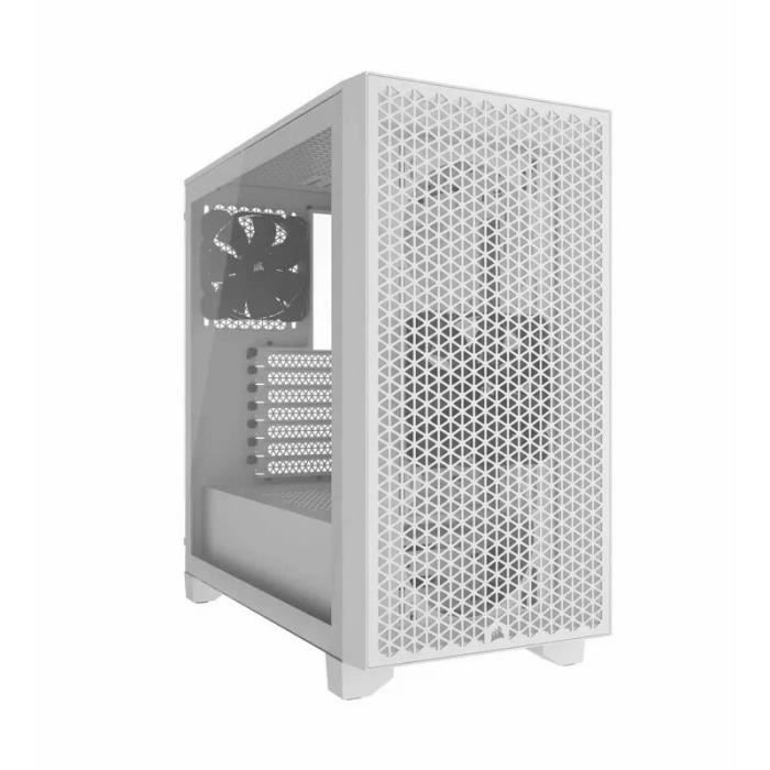 PC Case - CORSAIR - 3000D AIRFLOW - ATX Mid-Tower - 2 SP120 ELITE Fans - White - (CC-9011252-WW)
