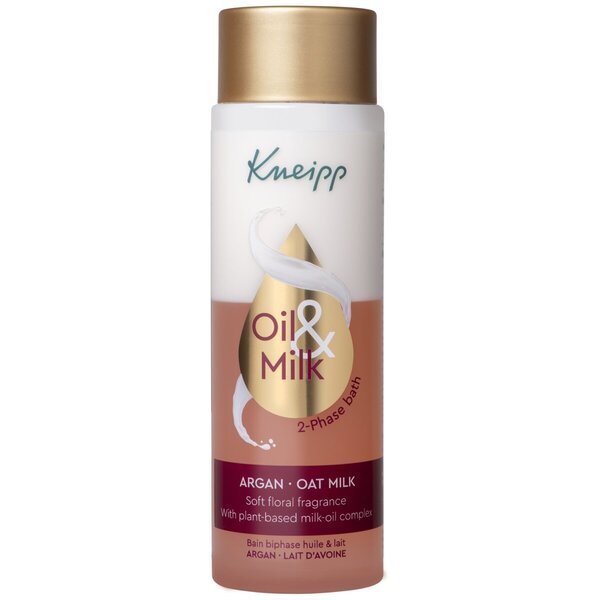 Kneipp ulje i mlijeko arganovo i zobeno mlijeko dvofazno ulje za kupanje i mlijeko<br>250ml