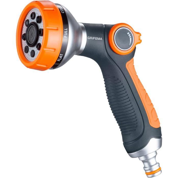 Tuinsproeier met 8 instelbare sproeistanden, multifunctionele sproeier met regelbare waterdruk.