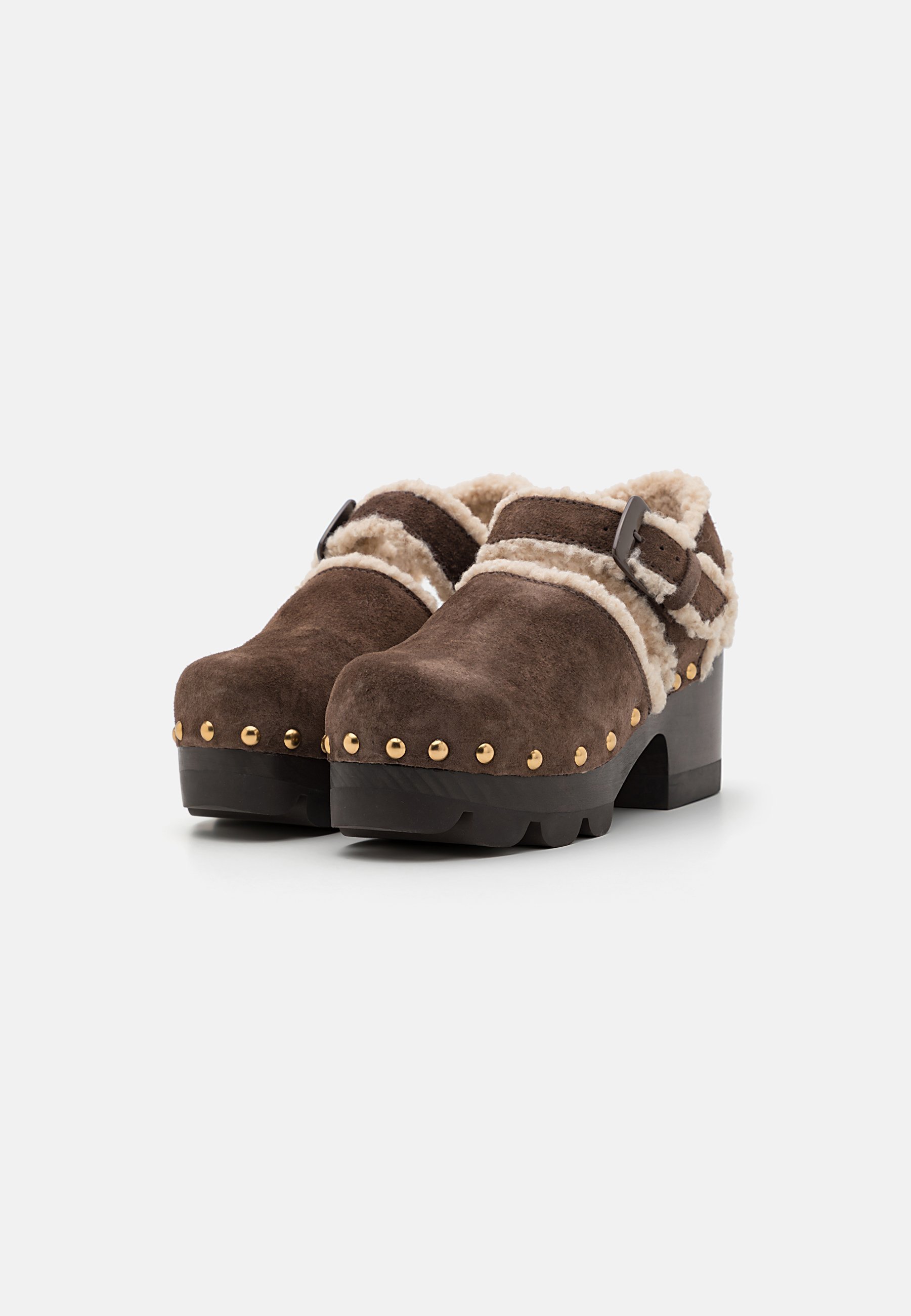 Tory Burch klompen - diep espresso