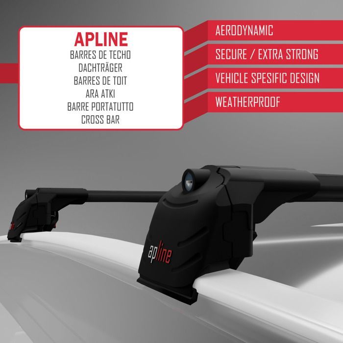Barras de techo ACE-2 compatibles con Peugeot 5008 2017-2024, portaequipajes de techo para coche, color negro.