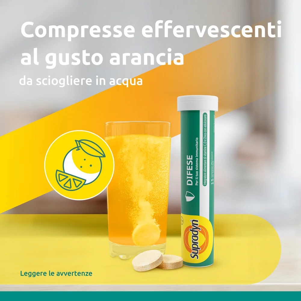 SUPRADYN Supradyn Defenses 30 comprimidos efervescentes Vitaminas C, D e zinco