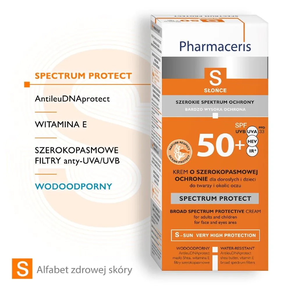 Pharmaceris S Krem o szerokopasmowej ochronie SPF50+