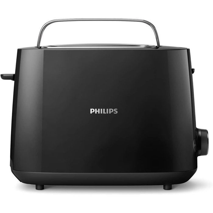 Tostapane - PHILIPS - HD2581/90 - Collezione Daily Breakfast - 2 scomparti - 830W - Nero