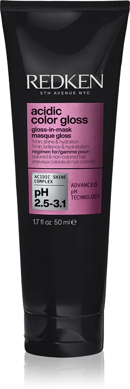 Redken Acidic Color Gloss Gloss-in-Mask hranilna in vlažilna maska za lase za sijaj in mehkobo
