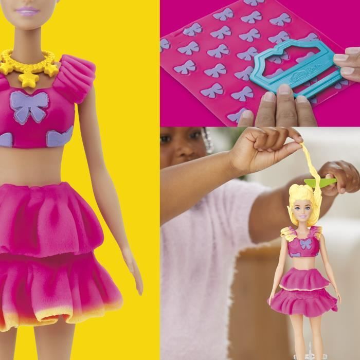 Set de plastilina Play-Doh Barbie con encaje y lazos