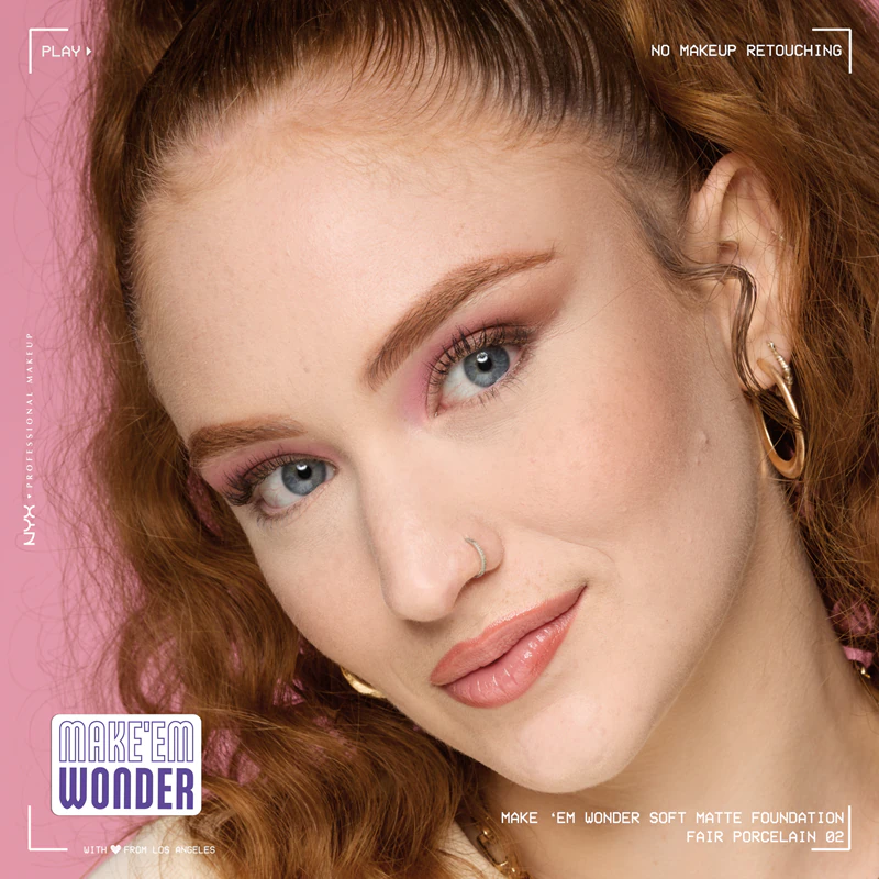 NYX Professional Makeup Make 'Em Wonder Lehký matující make-up