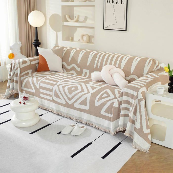 OTBACT 3-Sitzer-Sofabezug – 180 x 300 cm – Kratzfest – Knitterarm – Chenille-Gewebe