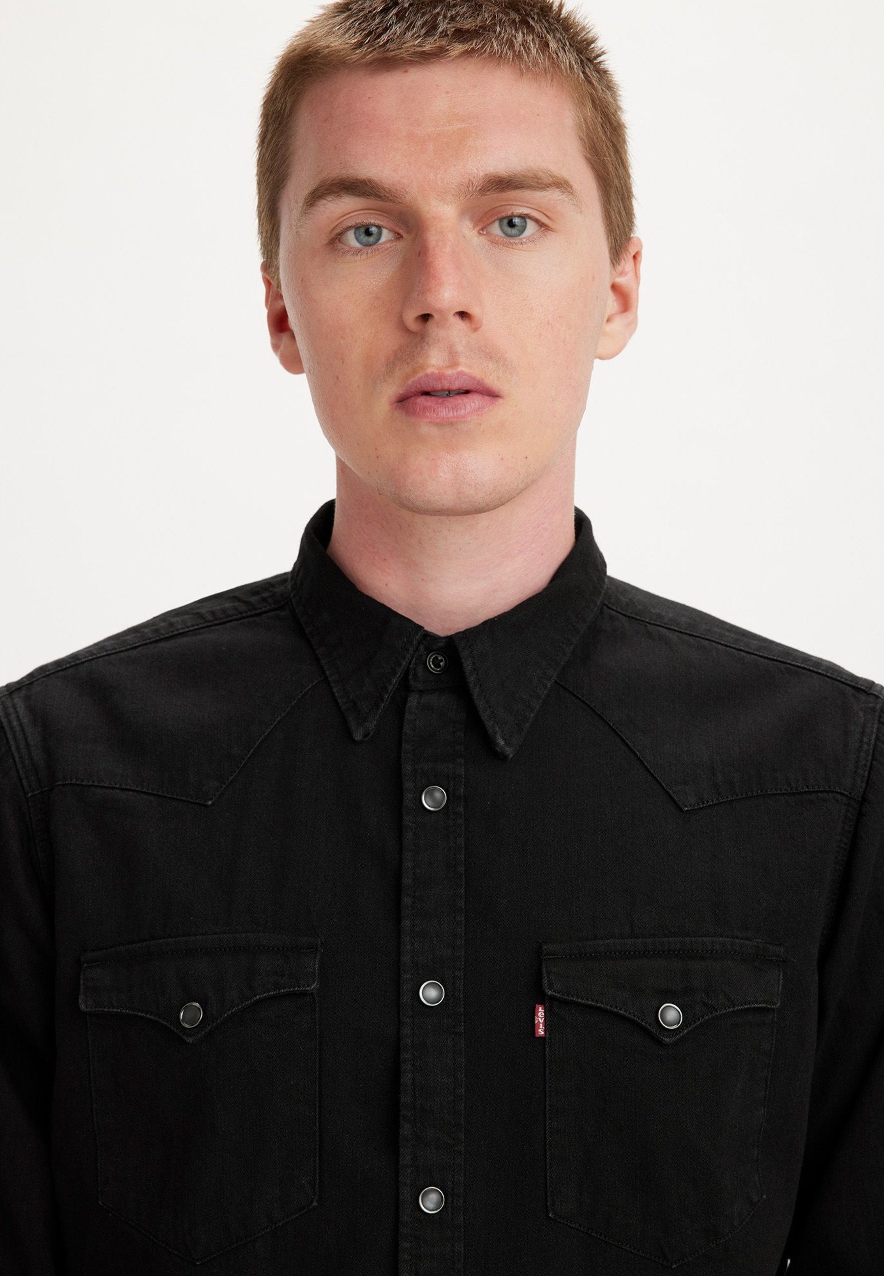 Levi's® BARSTOW WESTERN STANDARD - Shirt - marmerzwart