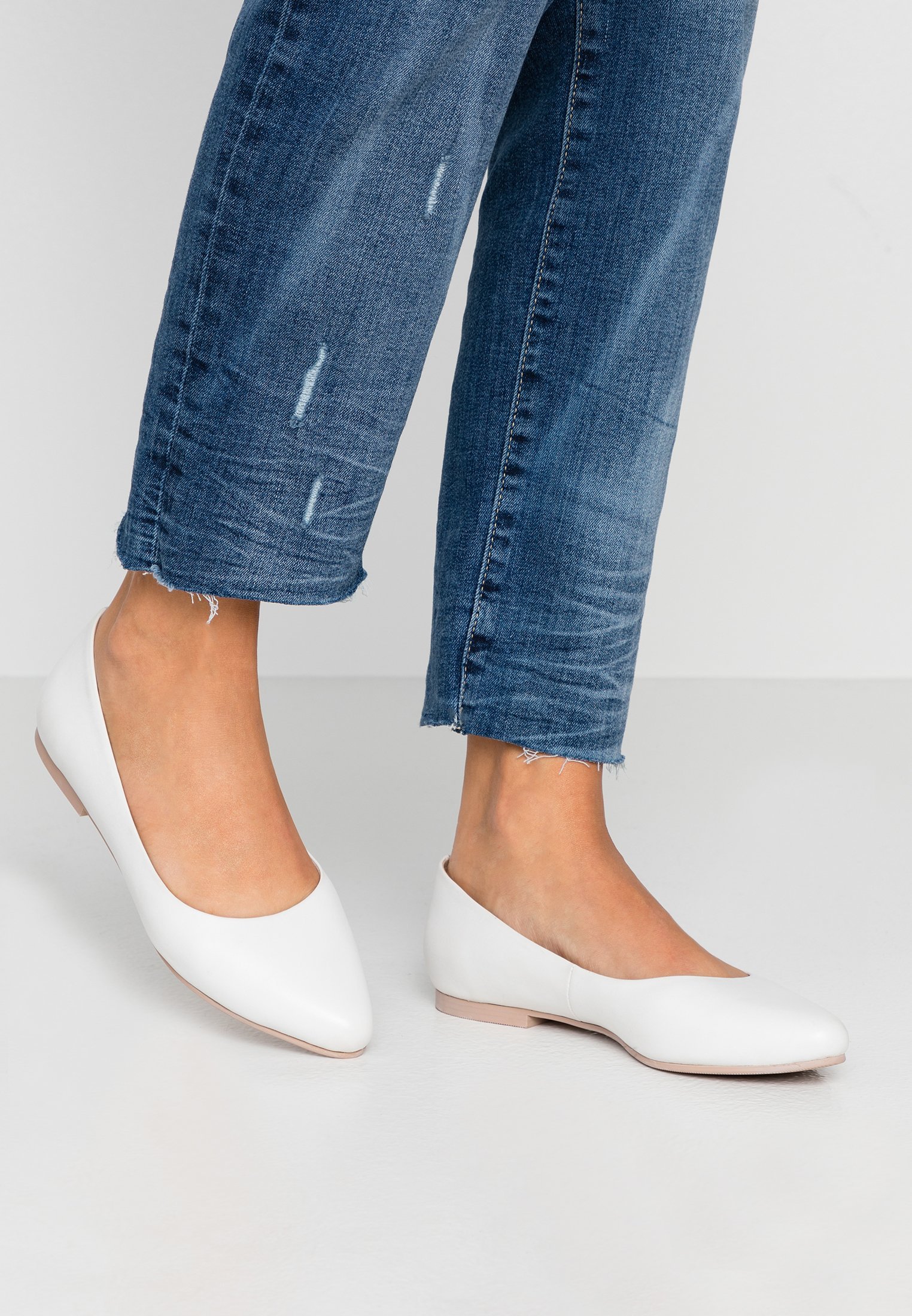 Anna Field LEATHER - Ballerina's - wit