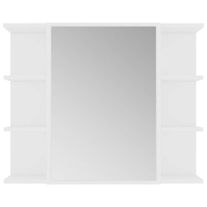Ensemble de meubles de salle de bain - KALISSE - 3 pièces - Blanc - Bois d'ingénierie - 80x20,5x64 cm - 30x30x179 cm