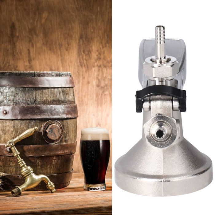 G5/8 G Type Beer Keg Coupler, Tap System Dispenser, Home Brewing Accessory - SALALIS